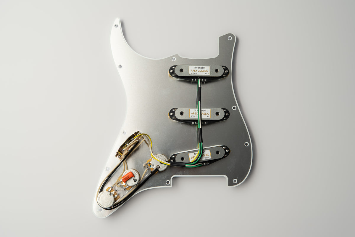 Pre-Wired Strat® Pickguard with Apex Classic Pickup Set
