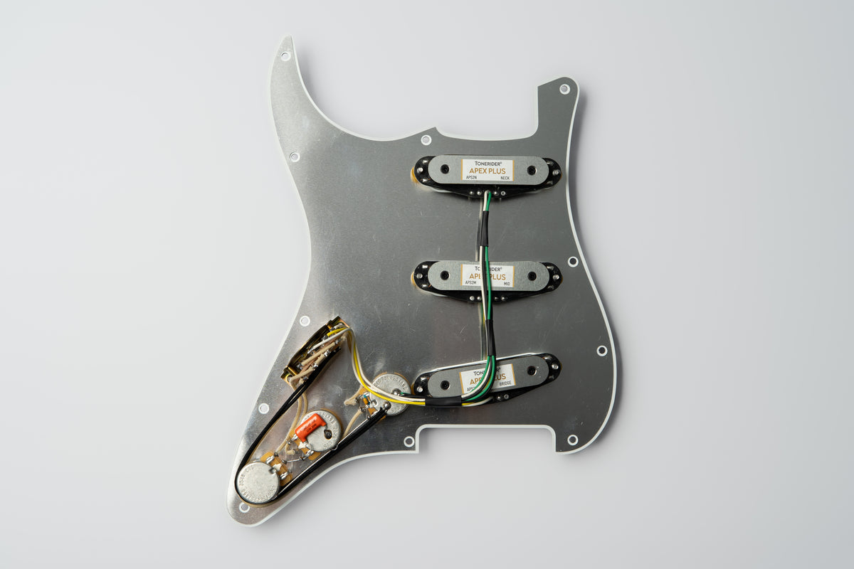 Pre-Wired Strat® Pickguard with Apex Plus Pickup Set