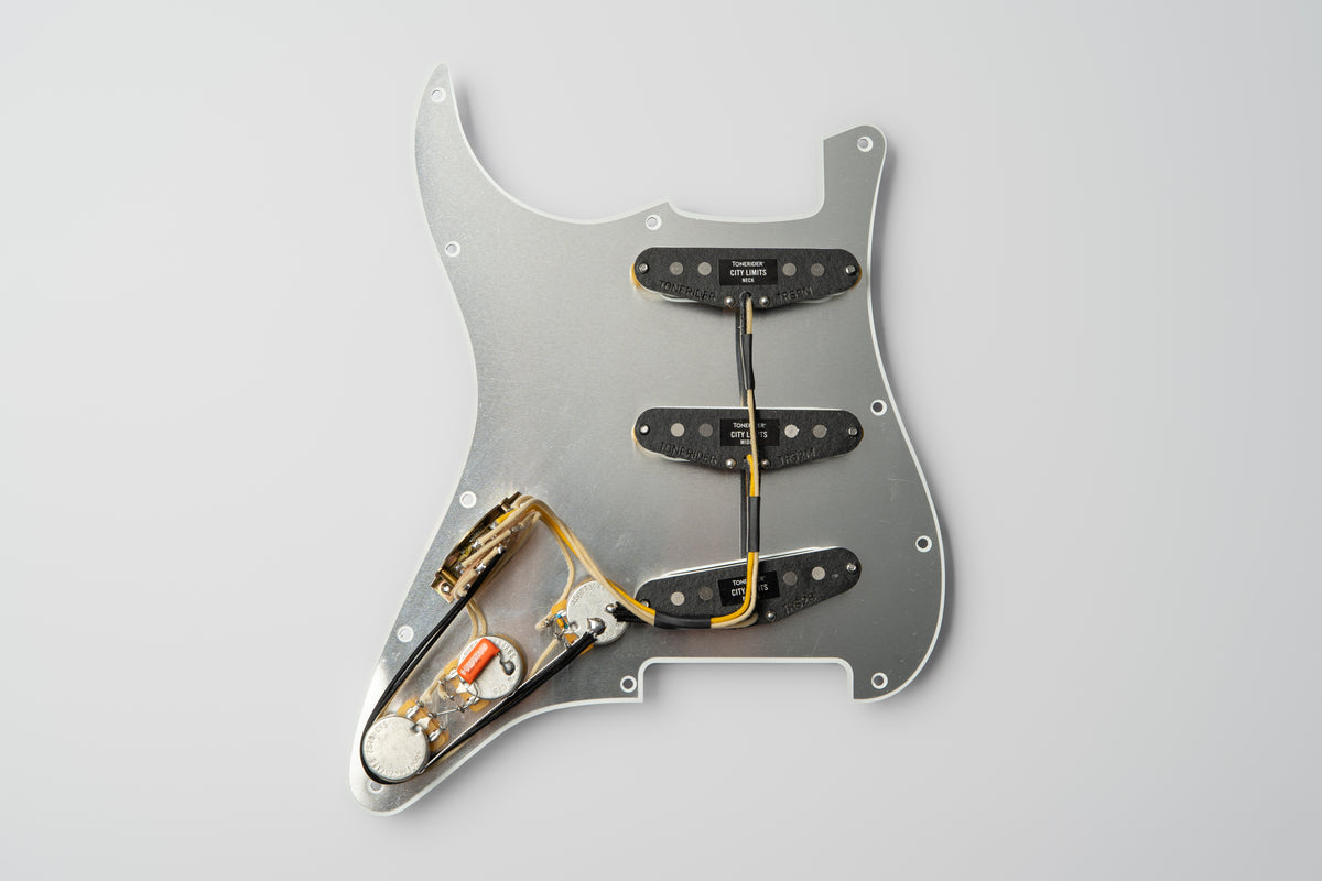 Pre-Wired Strat® Pickguard with City Limits Pickup Set