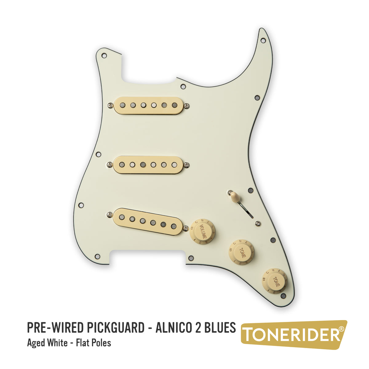 Pre-Wired Strat® Pickguard with Alnico 2 Blues Pickup Set