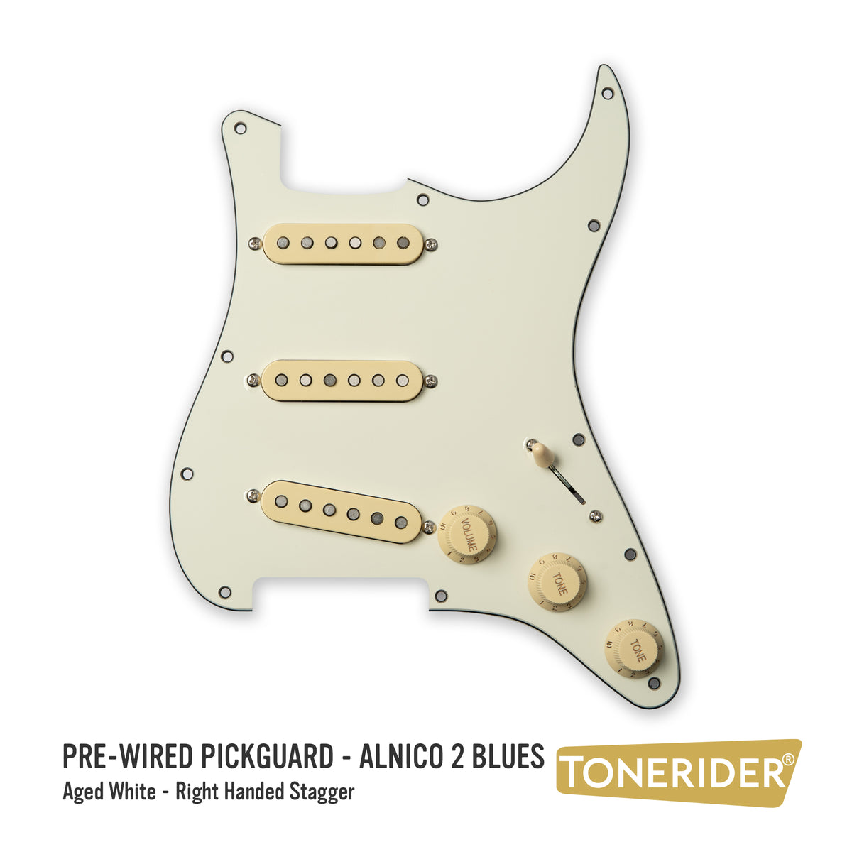 Pre-Wired Strat® Pickguard with Alnico 2 Blues Pickup Set