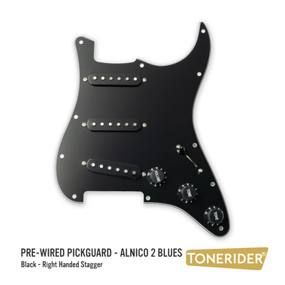 Pre-Wired Strat® Pickguard with Alnico 2 Blues Pickup Set