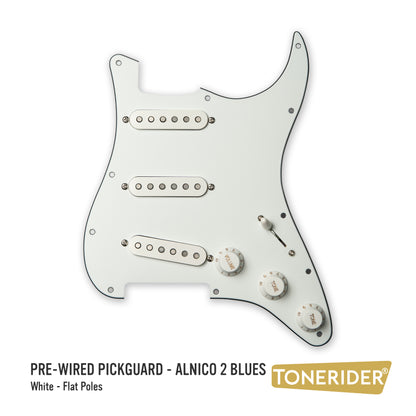Pre-Wired Strat® Pickguard with Alnico 2 Blues Pickup Set
